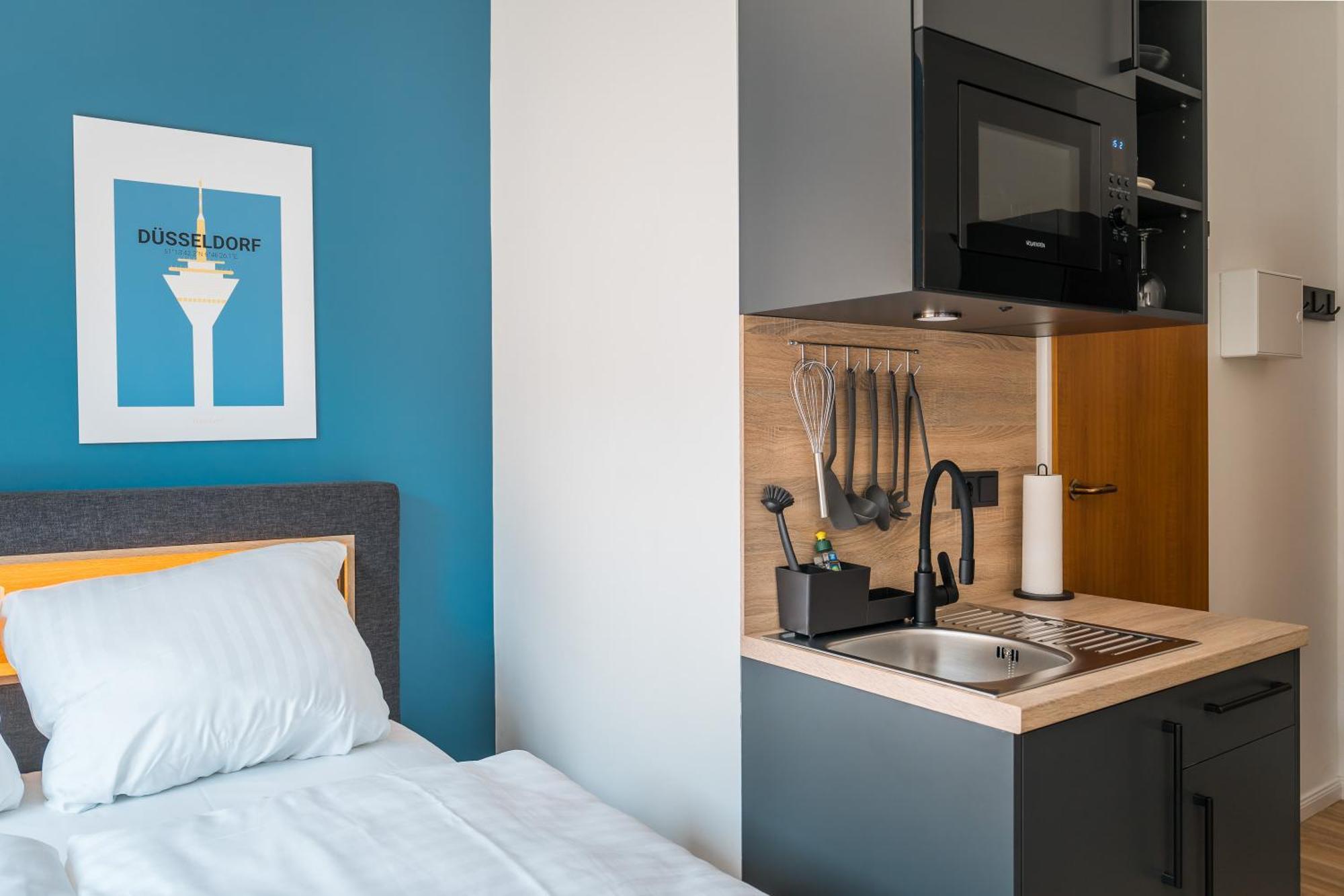 Antares Apartments Dusseldorf Bagian luar foto